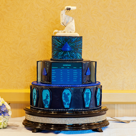 Disney and Star Wars Wedding Cake