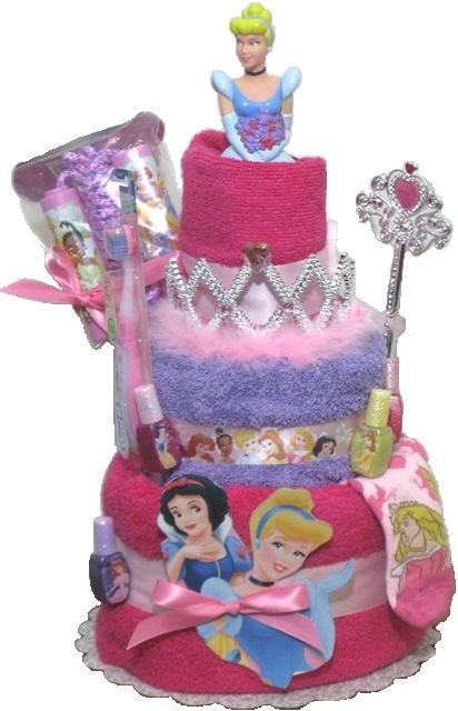 8 Photos of Princess Towel Cakes