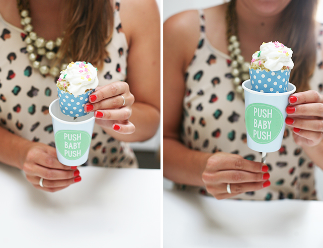 DIY Baby Shower Cupcakes