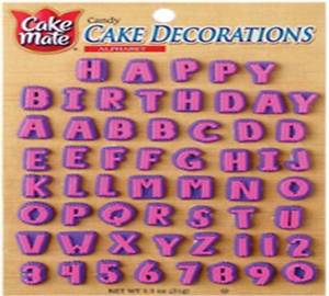 Edible Cake Decorations Letters