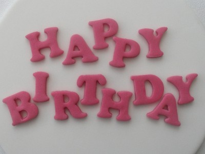 Edible Sugar Cake Topper Letter