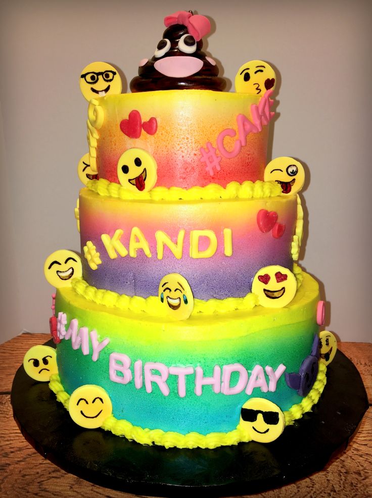 Emoji Birthday Cake