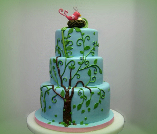 Family Tree Baby Shower Cake