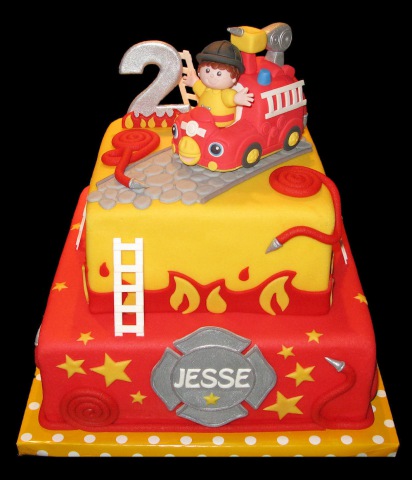 Firefighter Birthday Cake