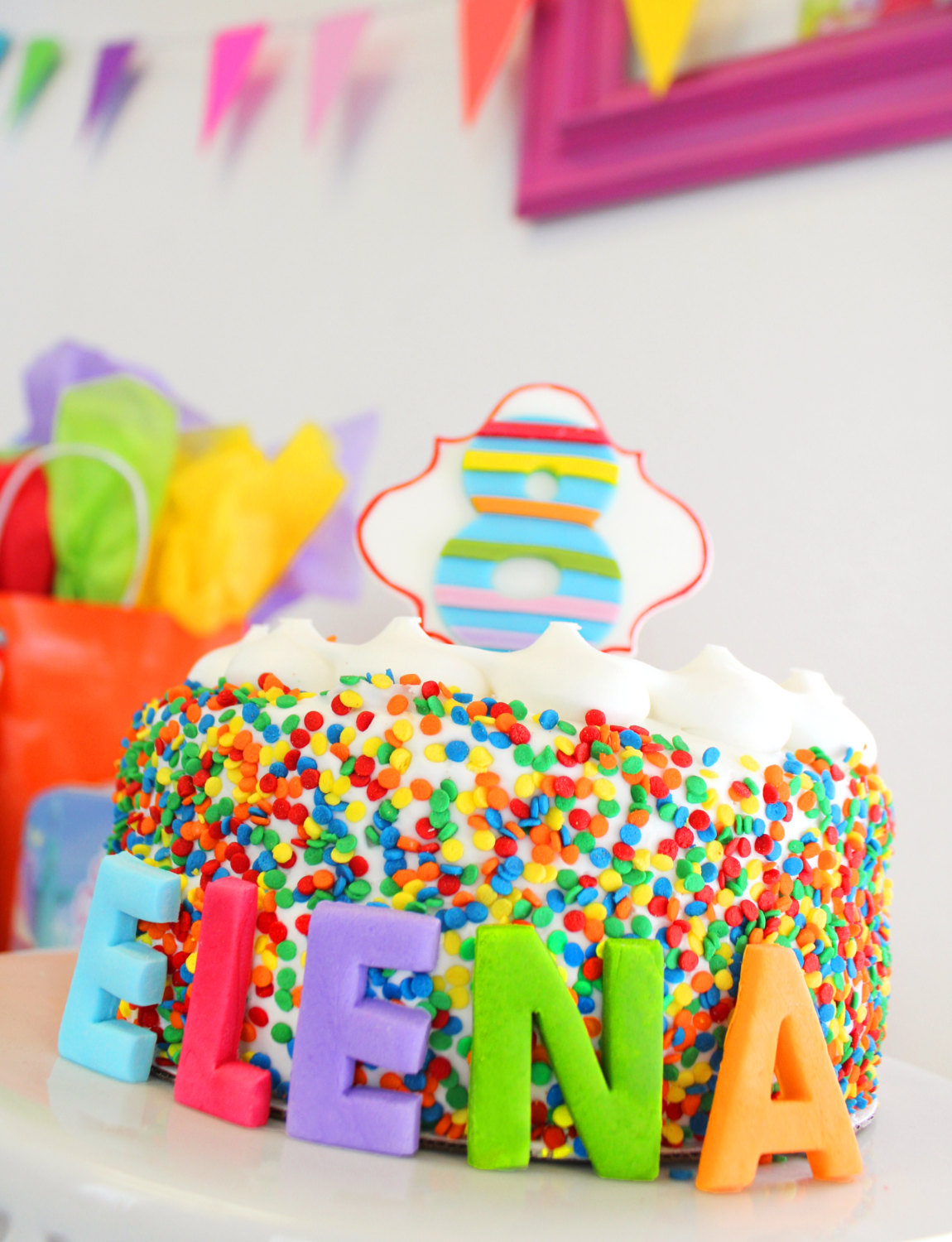 Fondant Letter Cake Toppers