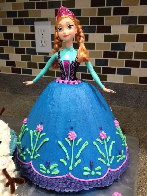 Frozen Anna Doll Cake