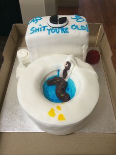 Funny Birthday Toilet Cake