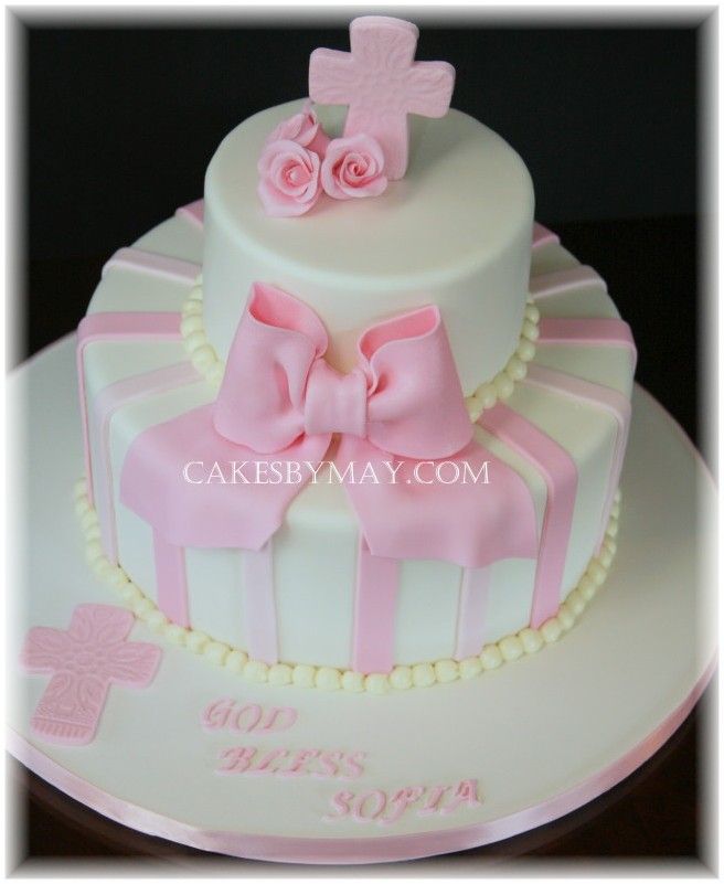 Girls Christening Cake Ideas