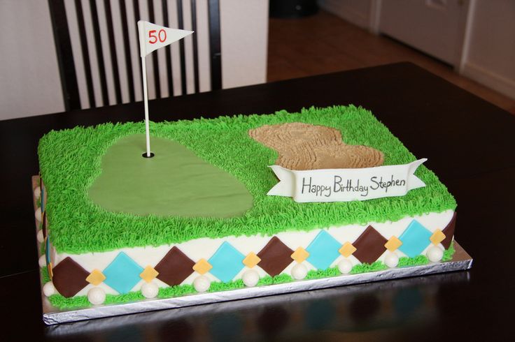 Golf Birthday Sheet Cakes