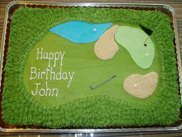 Golf Sheet Cake Ideas