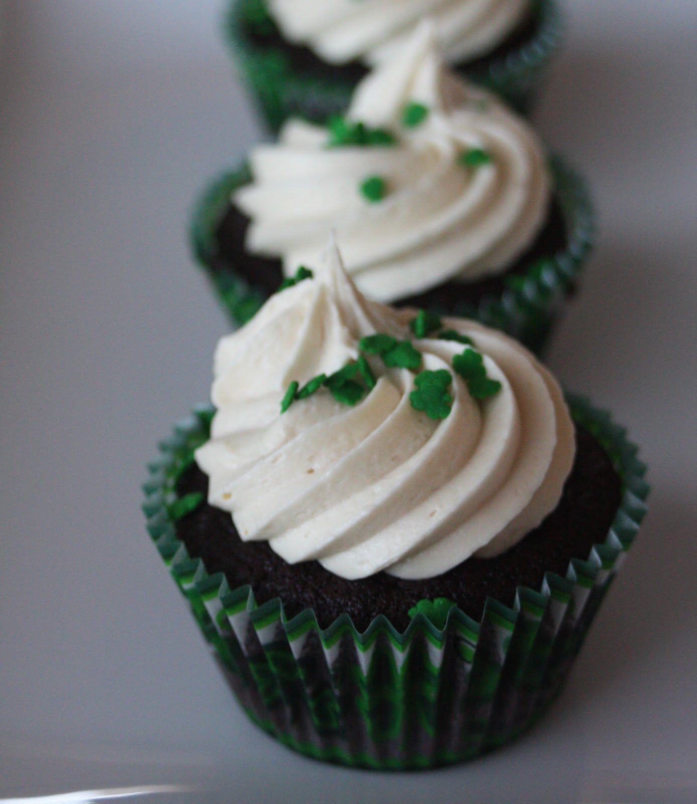 Guinness Cupcakes Bailey's Irish Cream Frosting