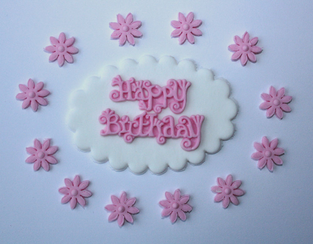 Happy Birthday Cake Letter Decorations