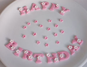 Happy Birthday Cake Letter Decorations