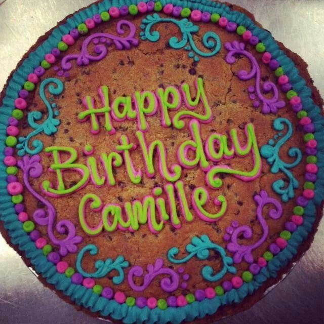 Happy Birthday Cookie Cake Designs