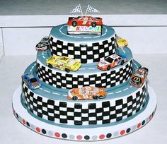 Happy Birthday NASCAR Cake