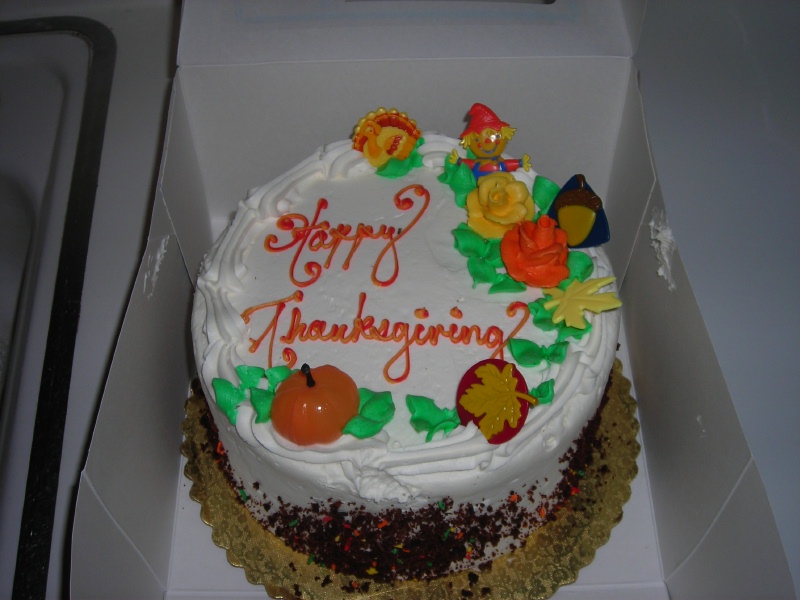 Happy Thanksgiving Birthday Cake