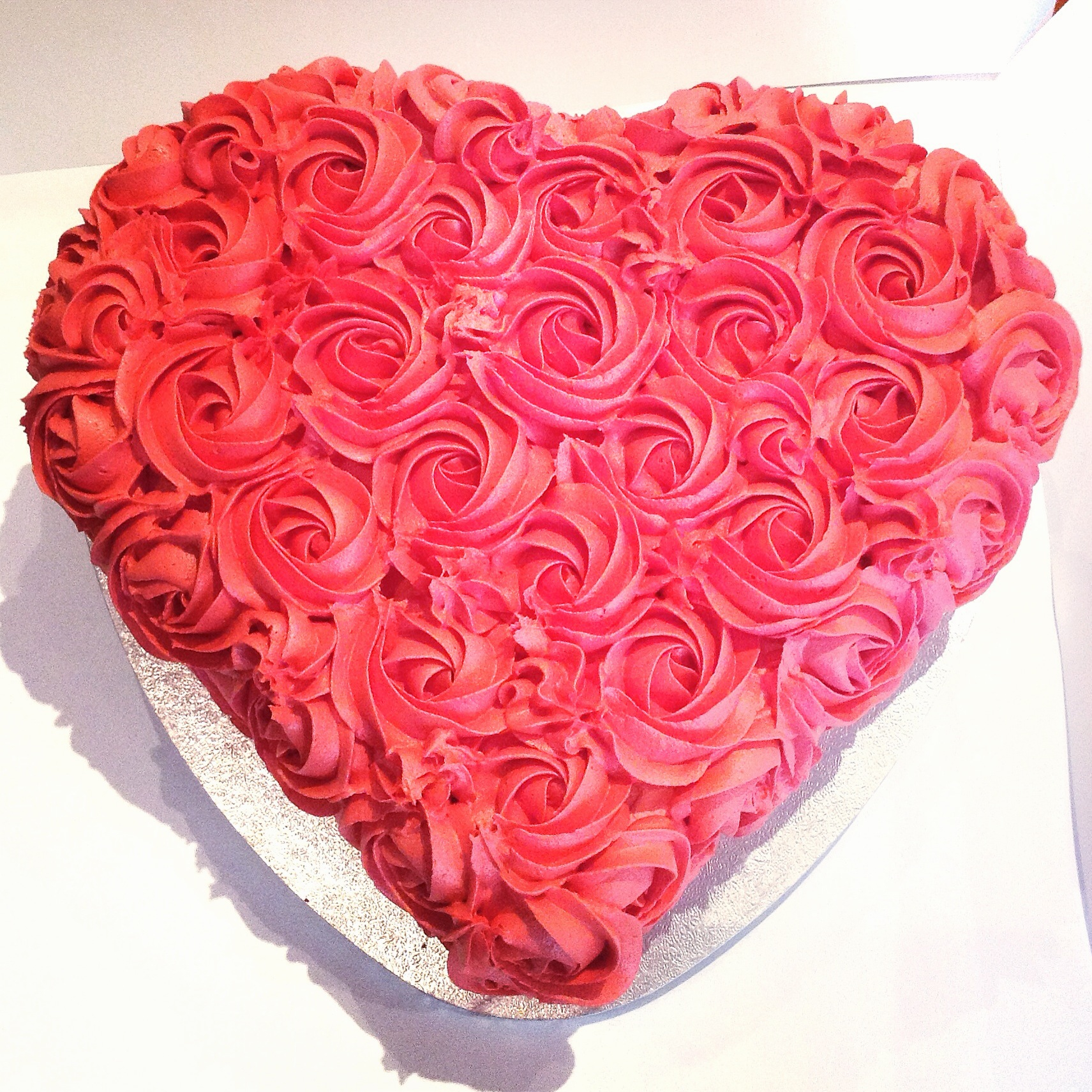 Heart Shaped Red Velvet Cake