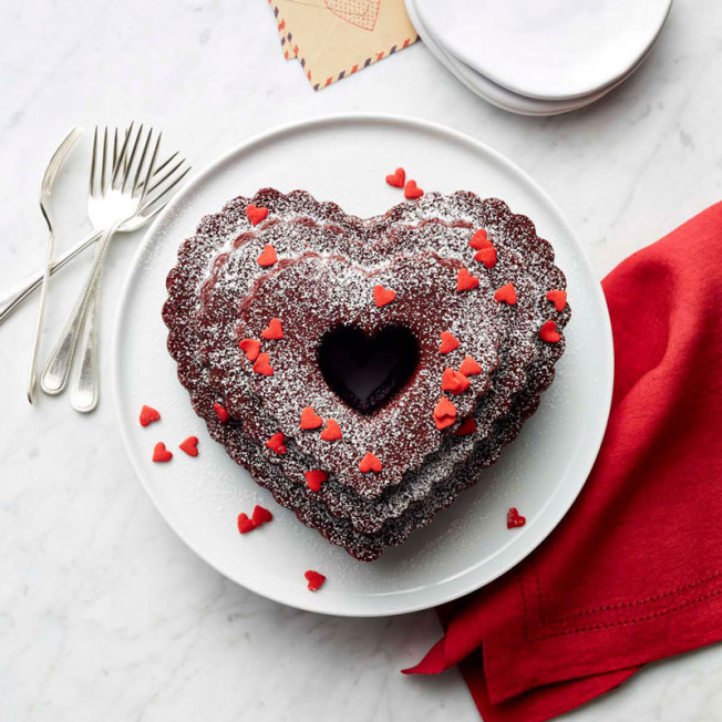 Heart Shaped Red Velvet Cake