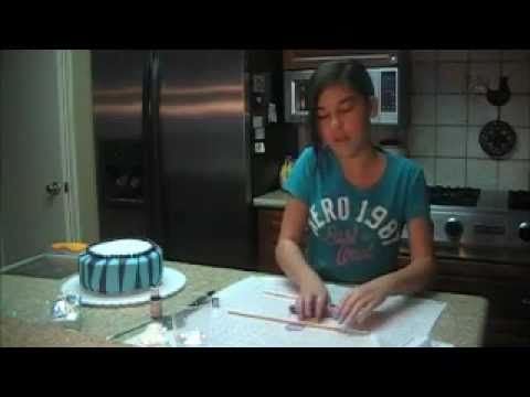 How to Make a Zebra Cake with Fondant