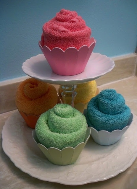 How to Make Baby Wash Cloth Cupcakes