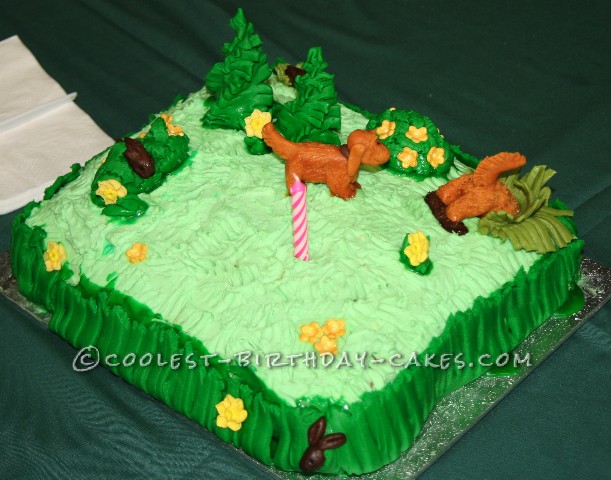 Hunting Dog Birthday Cake
