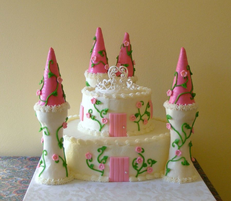 Ice Cream Cone Castle Cake