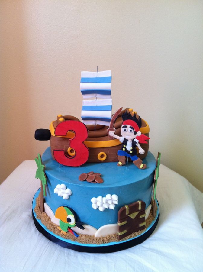 Jake and Neverland Pirates Birthday Cake