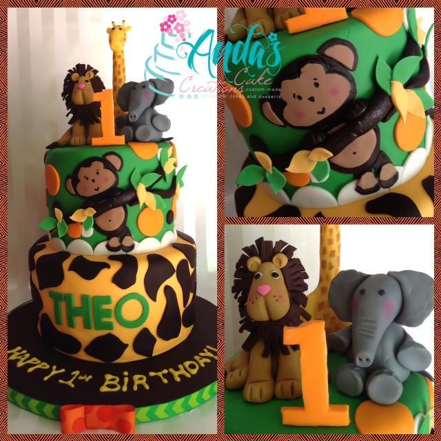 Jungle Safari Birthday Cake