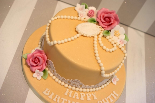 Lace Birthday Cake