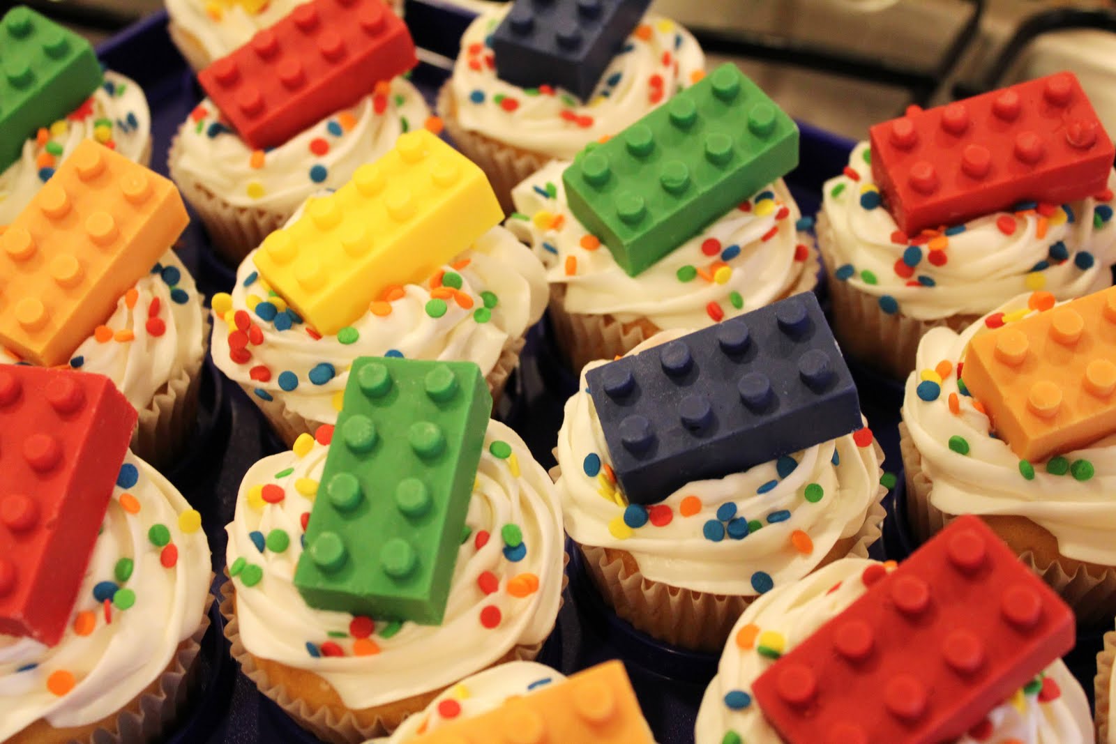 LEGO Birthday Cupcakes