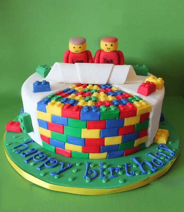 LEGO Birthday Party Cake