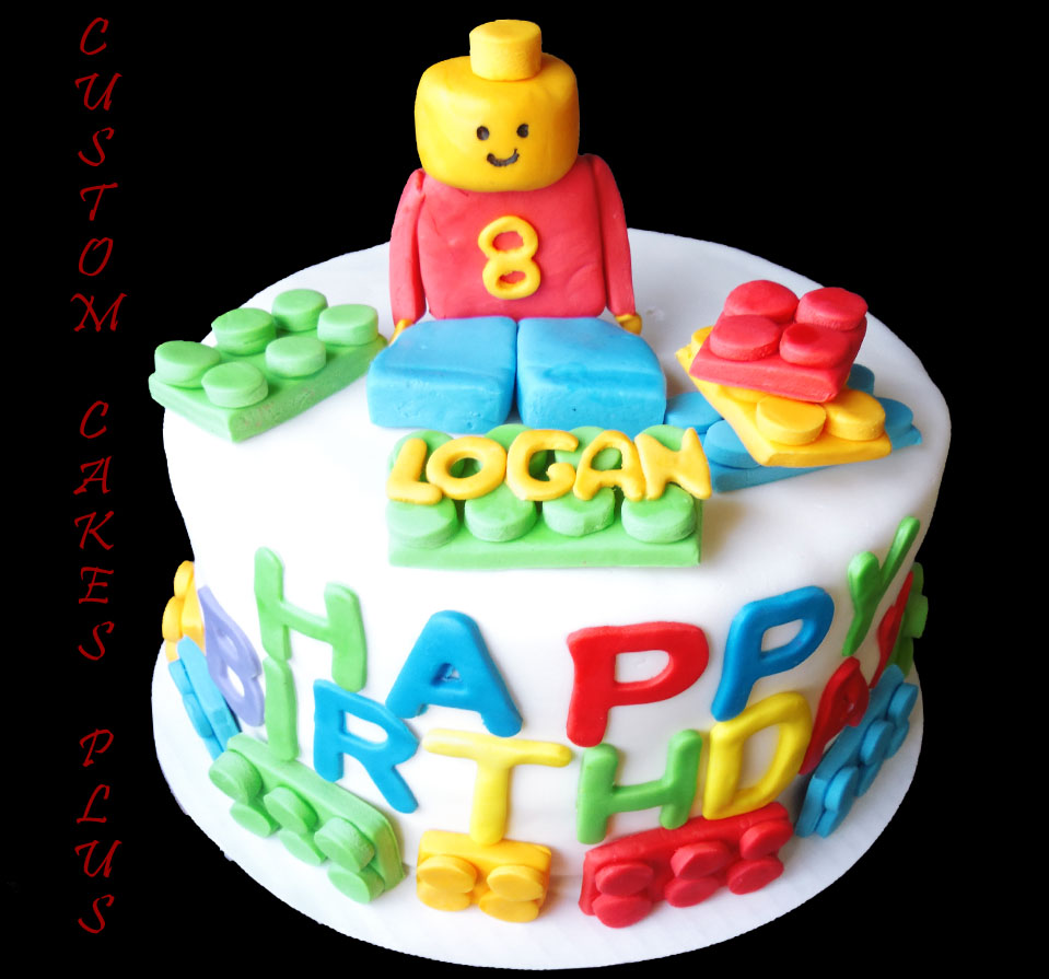 LEGO Themed Birthday Cake