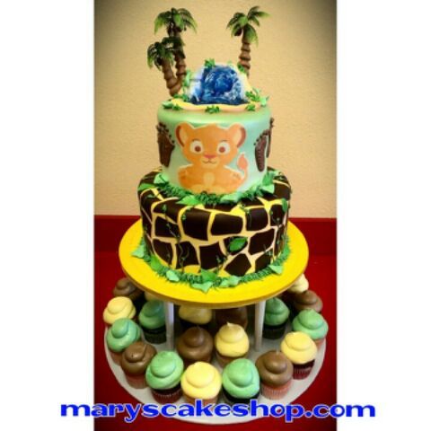 Lion King Baby Shower Cake