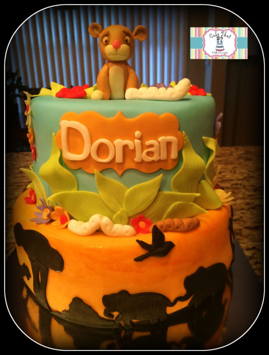 Lion King Baby Shower Cake