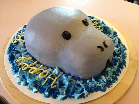 Manatee Happy Birthday Cake