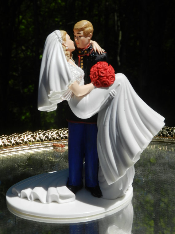 Marines Military Wedding Cake Topper