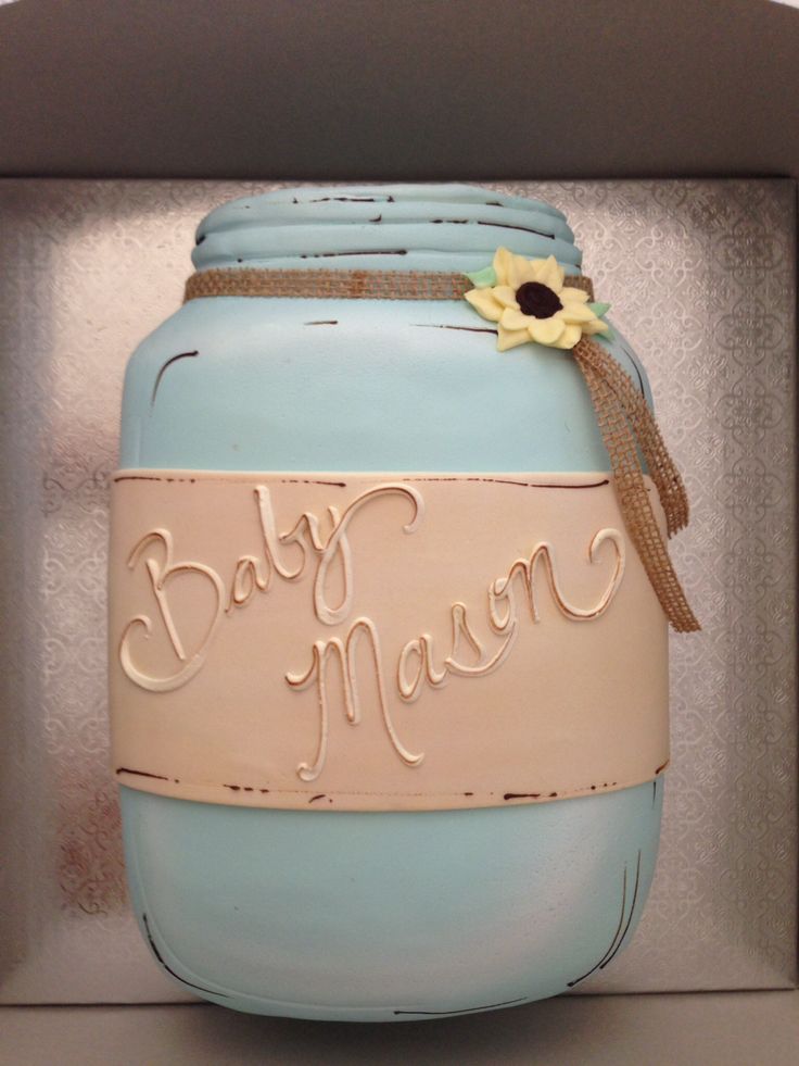 Mason Country Baby Shower Cakes for Boys