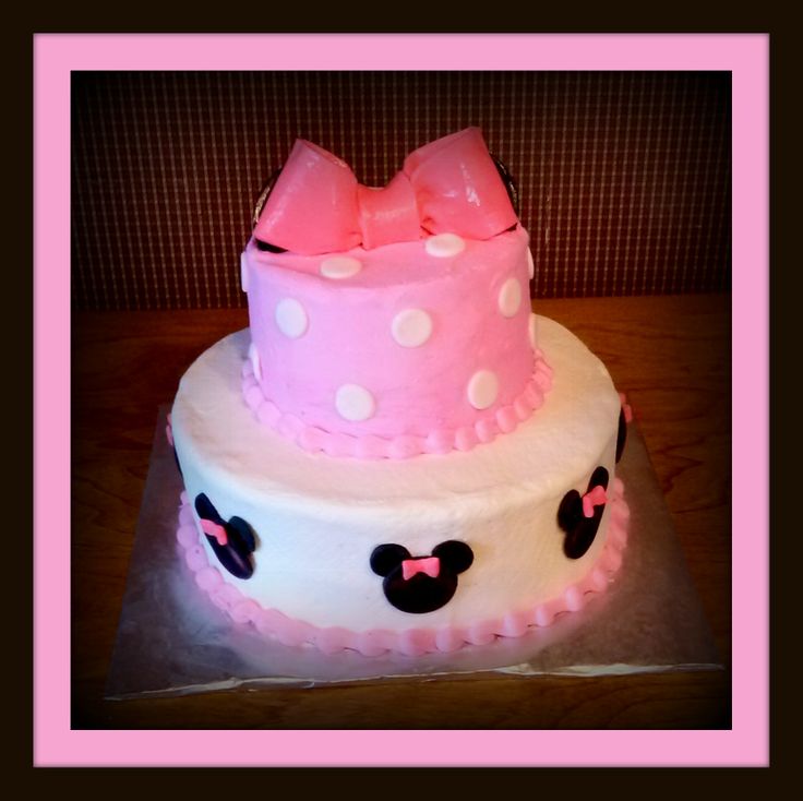 9 Photos of Mini Mouse First Birthday Cakes