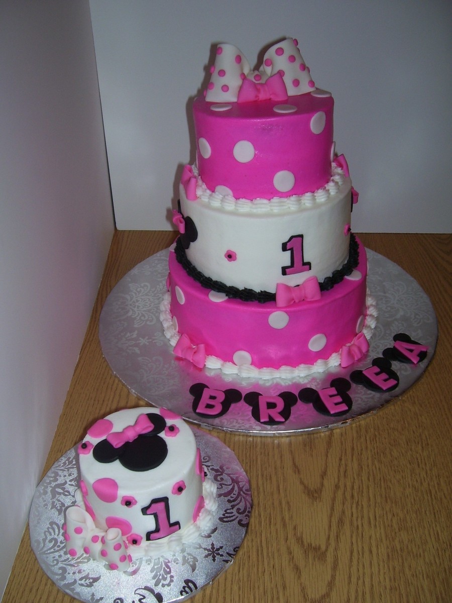 Mini Mouse 1st Birthday Cake