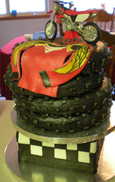 Motocross Birthday Cake