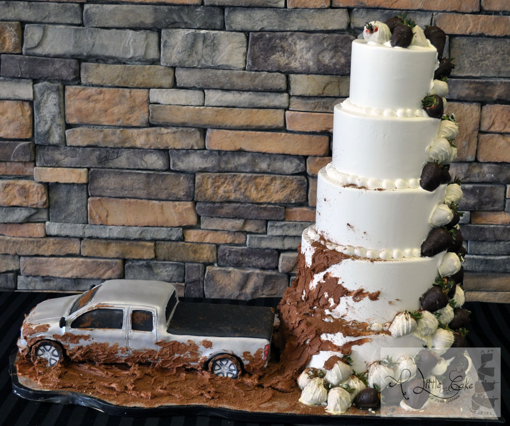 Mud Truck Wedding Cake