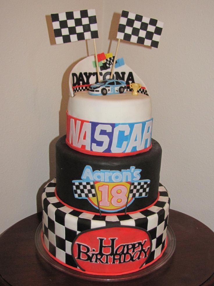 NASCAR Race Car Birthday Cakes