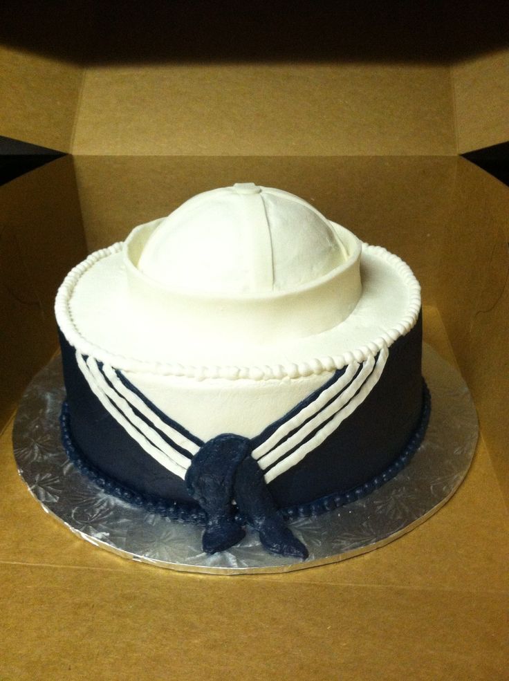 Navy Grooms Cake