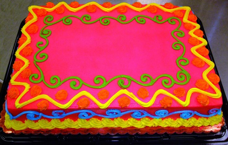 Neon Birthday Cake