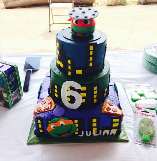 Ninja Turtle Birthday Cake