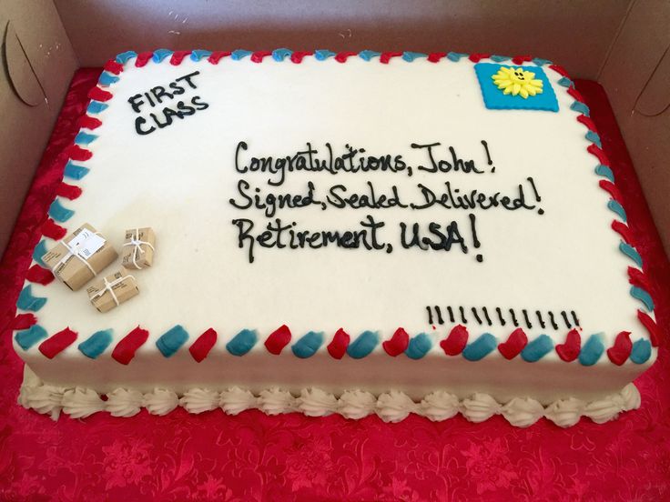 Office Retirement Cake Ideas