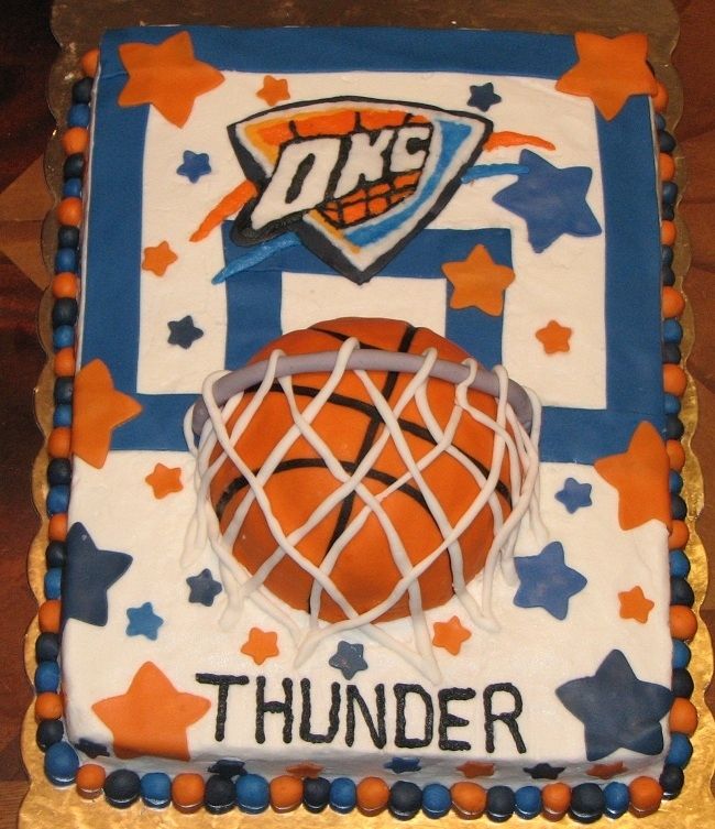 12 Photos of OKC Thunder Birthday Cakes Of Awesome