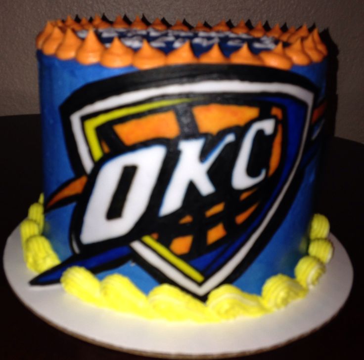 OKC Thunder Birthday Cake