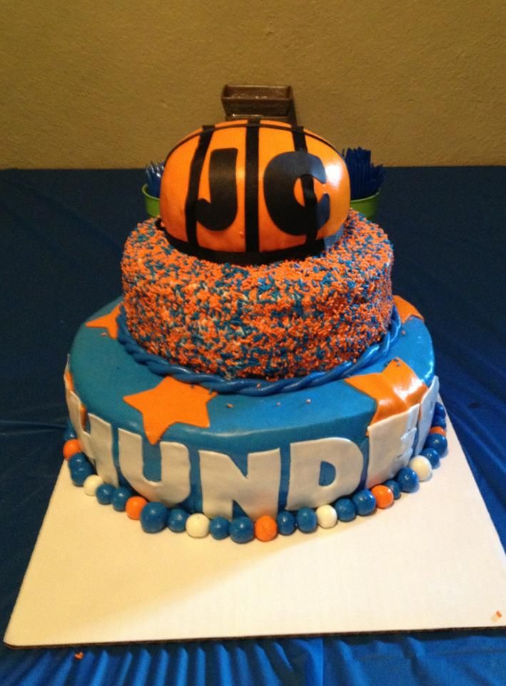 OKC Thunder Birthday Cake