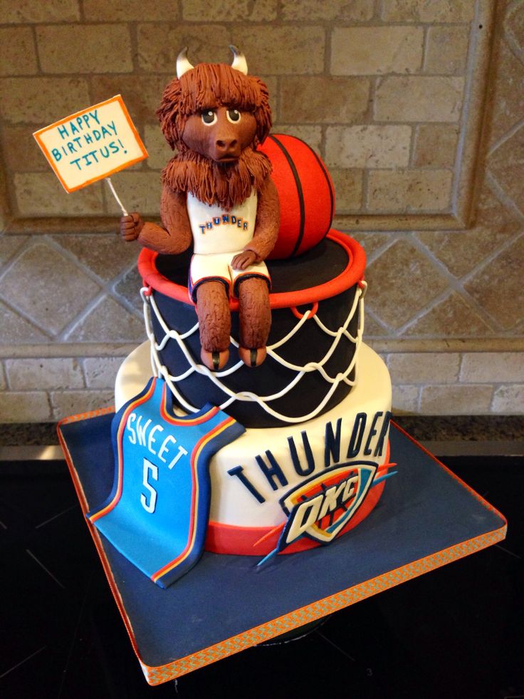 OKC Thunder Birthday Cake